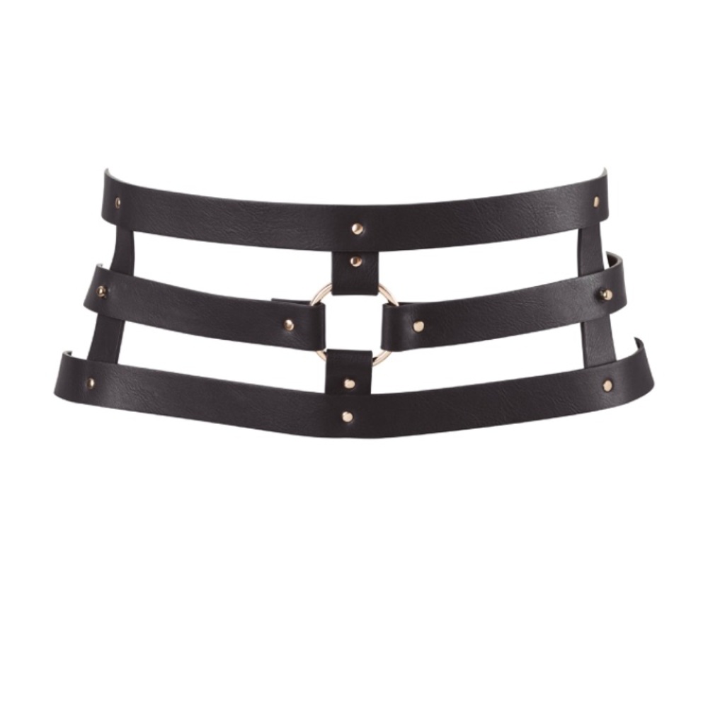 Bijoux Indiscrets maze Black Vegan leather belt - Picture 2 of 5
